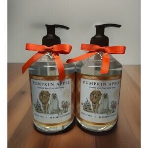 TWO Pumpkin Apple Scented Dye Free Hand Soaps 17.5 fl. oz. Made Cruelty Free